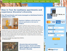 Tablet Screenshot of ljubljanaapartments.com